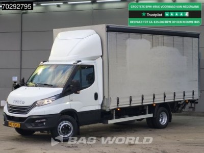 Iveco Daily 60C18 3.0L Automaat Laadklep 180PK Schuifzeilen Zeilen Airco Cruise DHollandia Euro6 Schuifzeil Koffer Gesloten laadbak Airco Cruise control