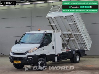 Iveco Daily 72C18 3.0L Kipper met Kist Dubbellucht 3,5t Trekhaak 180PK Airco Cruise Euro6 Kieper Tipper Benne Airco Trekhaak Cruise control