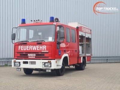 Iveco EUROCARGO 75 E 14 Eurofire 600 ltr watertank - Feuerwehr, Fire truck - Crewcab, Doppelcabine