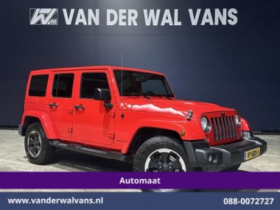 Jeep Wrangler 2.8 CRD 200pk 4x4 Automaat *Grijs kenteken* Airco | Trekhaak | Navigatie | Cruisecontrol | LM velgen Open Dak, Stoelverwarming