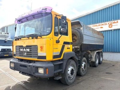 MAN FE 410A 8x4 FULL STEEL KIPPER (ZF16 MANUAL GEARBOX / ZF-INTARDER / FULL STEEL SUSPENSION / REDUCTION AXLES / AIRCONDITIONING)