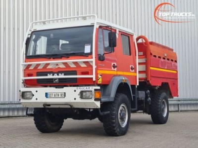 MAN LE 18.220 4x4- 4.000 ltr water - 200 ltr Foam -Brandweer, Feuerwehr, Fire - Doppelcabine