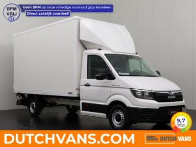 MAN TGE 2.0TDI 140PK Bakwagen+Laadklep | Camera | Touchscreen Multimedia | Airco | Cruise | 3-Persoons