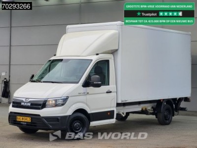 MAN TGE 3.140 Automaat Laadklep Bakwagen Airco Cruise Camera Euro6 Meubelbak Koffer 20m3 Airco Cruise control