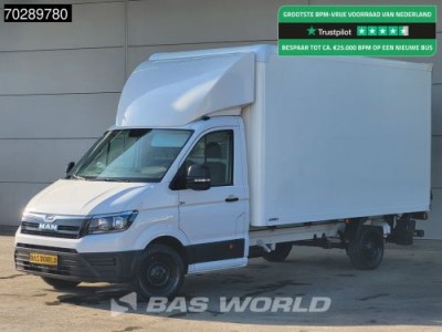 MAN TGE 3.140 Laadklep Automaat Bakwagen Airco Cruise Camera Euro6 Meubelbak Koffer 21m3 Airco