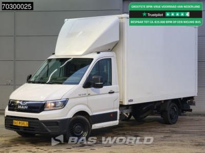 MAN TGE 3.140 Laadklep Bakwagen Airco Cruise Camera Euro6 Meubelbak Koffer Airco Cruise control