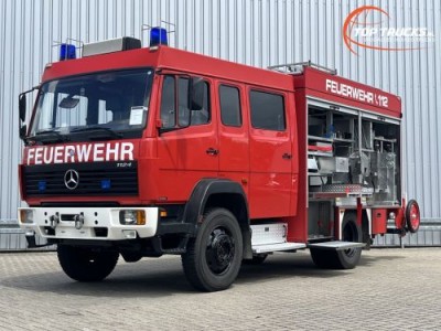 Mercedes-Benz 1124 AF 4x4 - 1.600 ltr watertank -Feuerwehr, Fire brigade- Crew Cab - Expeditie, Camper