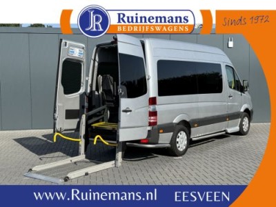 Mercedes-Benz Sprinter 314 CDI AUTOMAAT EURO 6 / FLEXI-TRANS ROLSTOELBUS + LIFT / L2H2 / 9 PERSOONS  / CAMERA / AIRCO / PRIJS INCL BTW EN BPM