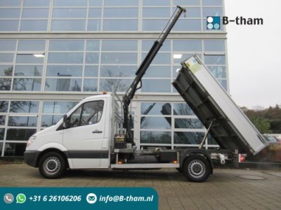 Mercedes-Benz Sprinter 316 1.8 NGT 366 Kipper + HIAB Kraan Kran Crane