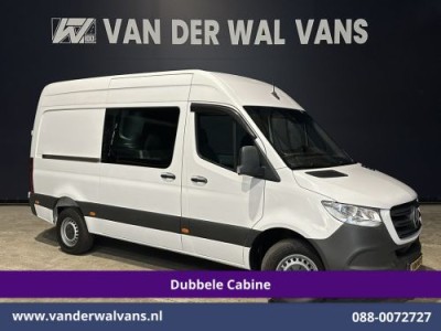 Mercedes-Benz Sprinter 316 CDI 164pk Automaat L2H2 Dubbele cabine Euro6 Airco | 3500kg Trekhaak | Navigatie Camera, Apple Carplay, Android Auto, Cruisecontrol, LED, 5-Zits