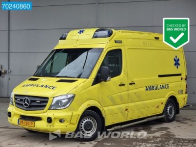 Mercedes-Benz Sprinter 319 CDI Automaat Euro6 Complete NL Ambulance Brancard Ziekenwagen Rettungswagen Krankenwagen Airco Cruise control