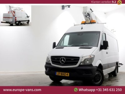 Mercedes-Benz Sprinter 516 CDI 163pk Euro6 L2H2 Custers Taurus T200-14MVH Hoogwerker 14meter Werkhoogte PTO 01-2017