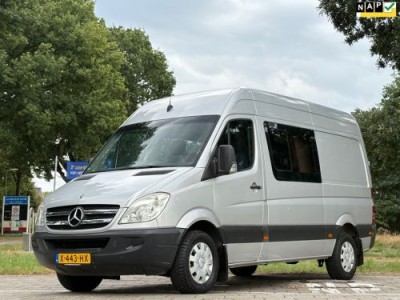 Mercedes-Benz Sprinter Camperbus, vier zitplaatsen|NAP|airco|cruise|inklapbaar bed|trekhaak|AUTOMAAT/ORIG Nederlands