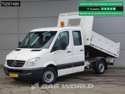 Mercedes-Benz Sprinter 310 CDI Kipper Dubbel Cabine Trekhaak Zwaailamp Tipper Benne Kieper Trekhaak