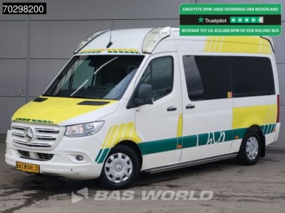 Mercedes-Benz Sprinter 316 CDI Ambulance Brancard Automaat Ziekenwagen Airco Cruise Camera Parkeersensoren Standkachel Euro6 Rettungswagen Krankenwagen 10m3 Airco Cruise control