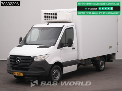 Mercedes-Benz Sprinter 317 CDI Automaat Koelwagen Achterdeuren Thermo King V-500 MAX 380v Stekker Navi Airco Camera Euro6 Koel Koeler Koelwagen Balwagen Airco