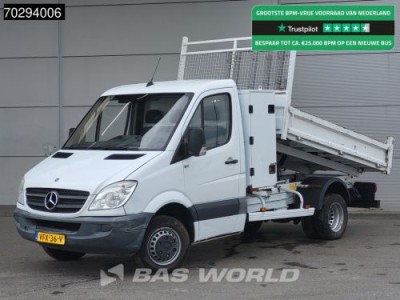 Mercedes-Benz Sprinter 513 CDI Kipper met Kist Dubbellucht Trekhaak APK 05-2026 Tipper Benne Kieper 2m3 Trekhaak