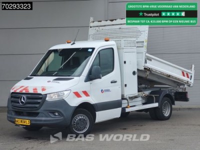 Mercedes-Benz Sprinter 514 CDI 3 zijdige Kipper 3.5t trekhaak MBUX Navi Camera Tipper Benne Open laadbak Kieper 2m3 Airco Trekhaak Cruise control