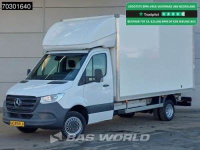 Mercedes-Benz Sprinter 514 CDI Dubbellucht Bakwagen Airco Cruise MBUX CarPlay Euro6 Meubelbak Koffer Airco Cruise control