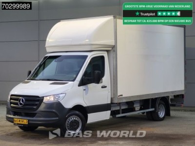 Mercedes-Benz Sprinter 514 CDI Laadkep Zijdeur Dubbelucht Bakwagen Airco Cruise DHollandia Euro6 Meubelbak Koffer Airco Cruise control