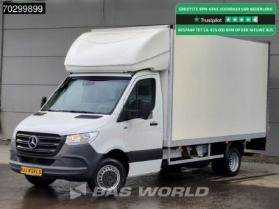 Mercedes-Benz Sprinter 514 CDI Laadklep Automaat Zijdeur Dubbellucht Bakwagen Airco Cruise MBUX CarPlay DHollandia Euro6 Meubelbak Koffer Airco Cruise control