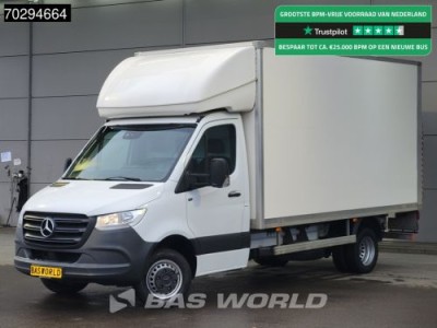 Mercedes-Benz Sprinter 514 CDI Laadklep Dubbelucht Bakwagen Airco Cruise MBUX CarPlay DHollandia Euro6 Meubelbak Koffer Airco Cruise control