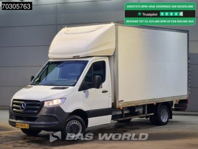 Mercedes-Benz Sprinter 514 CDI Laadklep Zijdeur Dubbellucht Bakwagen Airco Cruise DHollandia Euro6 Meubelbak Koffer Airco Cruise control