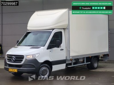 Mercedes-Benz Sprinter 514 CDI Laadklep Zijdeur Dubbellucht Bakwagen Airco Cruise MBUX CarPlay DHollandia Euro6 Meubelbak Koffer Airco Cruise control