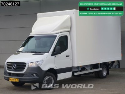 Mercedes-Benz Sprinter 515 CDI Automaat 1000kg Laadklep Zijdeur Dubbellucht Bakwagen MBUX Airco Cruise CarPlay DHollandia Euro6 Koffer Meubelbak 21m3 Airco Cruise control