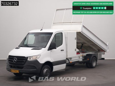 Mercedes-Benz Sprinter 515 CDI Kipper met Kist Dubbellucht 3,5t Trekhaak Airco Cruise MBUX CarPlay Euro6 Tippe Benne Kieper Airco Trekhaak Cruise control