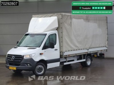 Mercedes-Benz Sprinter 519 CDI 3.0L V6 Automaat 484cm Dubbellucht Huif Bakwagen 190PK Airco Cruise Euro6 Meubelbak Koffer Airco Cruise control