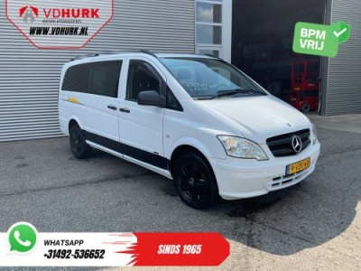 Mercedes-Benz Vito 113 CDI L3 DC Dubbel Cabine EXPORT Carplay/ Airco/ Camera/ 17? LMV/ PDC/ Trekhaak