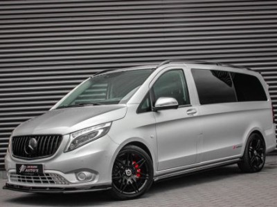 Mercedes-Benz Vito 215PK LANG JB- EDITION FULL BLACK / AMG / SPOILER / VERLAGINGSVEREN / NAVIGATIE / SIDE- BARS / FULL / NAVIGATIE