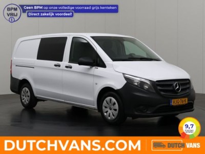 Mercedes-Benz Vito Lang Dubbele Cabine Comfort | Airco | Cruise | Trekhaak | Privacy Glass