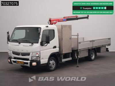 Mitsubishi Canter 3C15 3.0L Kraanwagen Maxilift 230.2H Trekhaak Dubbellucht 150PK Airco Camera Euro6 Kran Kranwagen Crane Pritsche Pickup Open Box Airco Trekhaak