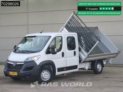 Opel Movano 140PK Driezijdige Kipper Dubbel Cabine Airco Cruise Euro6 Tipper Benne Kieper Dreiseitenkipper Airco Cruise control