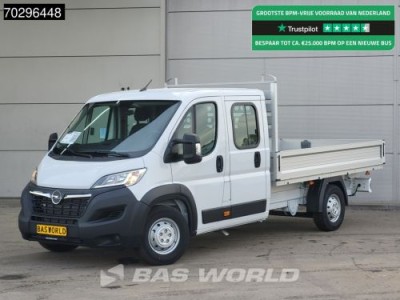 Opel Movano 140PK Dubbel Cabine Open Laadbak Airco Cruise Euro6 Pritsche Pickup Open Box Airco Cruise control