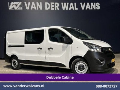 Opel Vivaro 1.6 CDTI 126pk L2H1 Dubbele cabine Euro6 Airco | 5-Zits | Camera | Navigatie | Omvormer | Trekhaak Cruisecontrol, Parkeersensoren