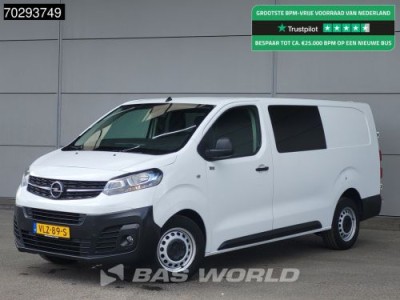 Opel Vivaro 120PK Dubbel Cabine L3H1 Trekhaak Airco Cruise Camera Parkeersensoren Euro6 DC Doka Mixto L3 Long 4m3 Airco Dubbel cabine Trekhaak Cruise control