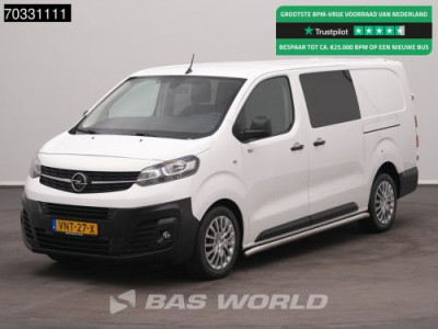 Opel Vivaro 145PK Dubbel Cabine 2x Schuifdeur Automaat L3H1 Trekhaak Airco Cruise Camera Parkeersensoren v+a Euro6 L3 Long DC Doka Mixto Airco Trekhaak Cruise control