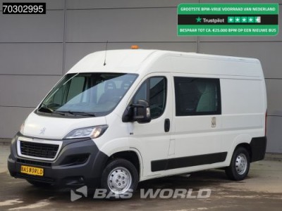 Peugeot Boxer 110pk Dubbel Cabine L2H2 Trekhaak Airco Cruise Camera Euro6 L2 DC Doka Mixto Airco Cruise control