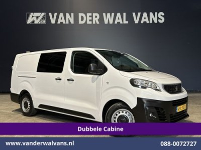 Peugeot Expert 2.0 BlueHDI 123pk L3H1 Dubbele Cabine Euro6 Airco | 6-Zits | Navigatie | Trekhaak Apple Carplay, Android Auto, Cruiscontrol, Parkeersensoren, Bijrijdersbank