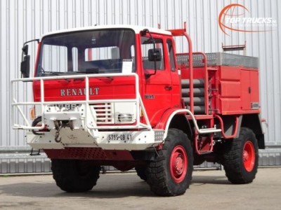 Renault  110-150 4x4 -Feuerwehr, Fire brigade -3.000 ltr watertank - 5t. Lier, Wich, Winde -, Expeditie, Camper