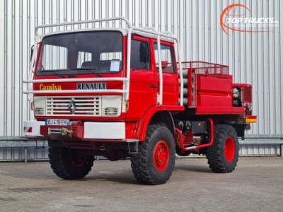 Renault  110 150 4x4 -Feuerwehr, Fire brigade - 1.500 ltr watertank - Expeditie, Camper - 5,4 t. Lier, Winch