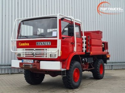 Renault  110 150 4x4 -Feuerwehr, Fire brigade - 1.500 ltr watertank - Expeditie, Camper - 5,4 t. Lier, Winch, Doppelcabin
