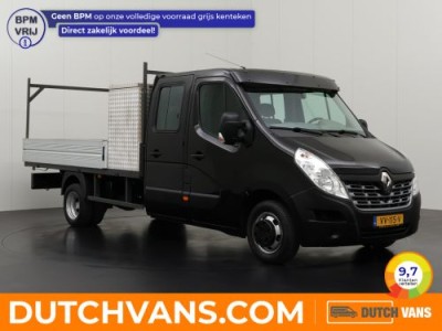 Renault Master 2.3DCi 160PK Dubbele Cabine Open Laadbak | 7-Persoons | Airco | Materiaal kist | 3000Kg Trekhaak