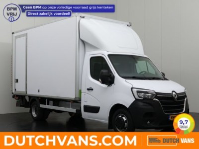 Renault Master 2.3DCi 165PK Dubbellucht Bakwagen+Laadklep | Dakspoiler | Zijdeur | 3-Persoons | Betimmering | Navigatie