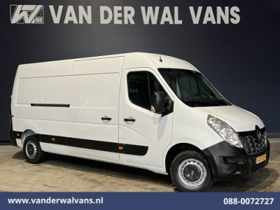 Renault Master 2.3 dCi 131pk L3H2 Euro6 Airco | Camera | Navigatie | Cruisecontrol | 270 Graden Achterdeuren Parkeersensoren, Bijrijdersbank