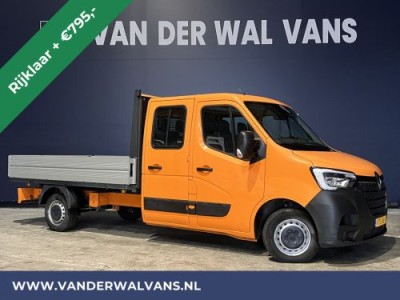 Renault Master 2.3 dCi 135pk *RIJKLAAR* Pick up Open laadbak Dubbele cabine Euro6 Airco | 7-Zits | 2500kg Trekhaak Bluetooth-telefoonvoorbereiding