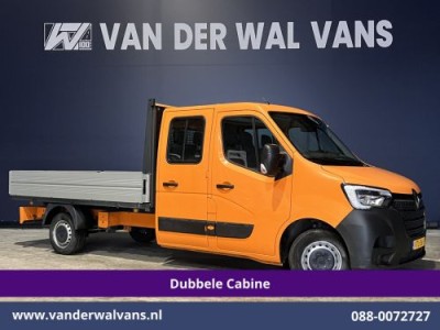 Renault Master 2.3 dCi 135pk *Rijklaar Direct Rijden* Pickup Open laadbak Dubbel cabine Euro6 Airco | 7-Zits | 2500kg Trekhaak Bluetooth-telefoonvoorbereiding